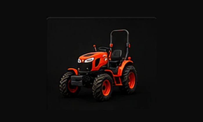 Compact orange Kubota BX tractor